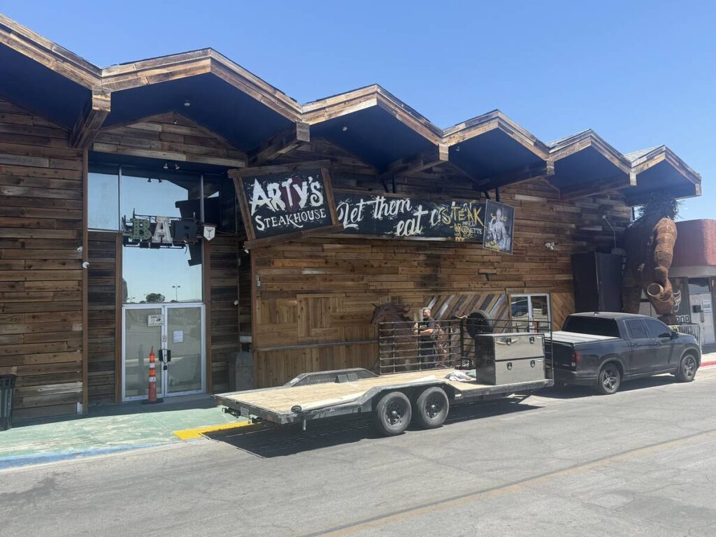 The exterior of Arty's Steakhouse at Commercial Center is shown on Saturday, May 16, 2026. (Joh ...