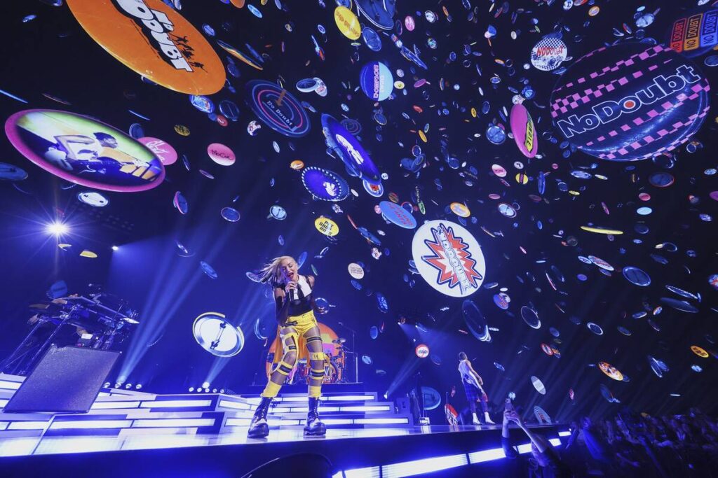 Gwen Stefani of No Doubt is shown at the band's opening of its Sphere residency in Las Vegas, N ...