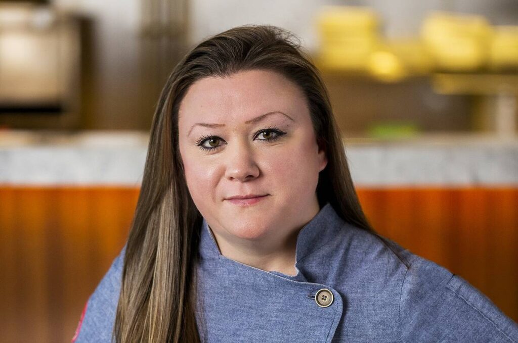 Chef Nicole Brisson, who leads Brezza and Bar Zazu restaurants at Resorts World on the Las Vega ...
