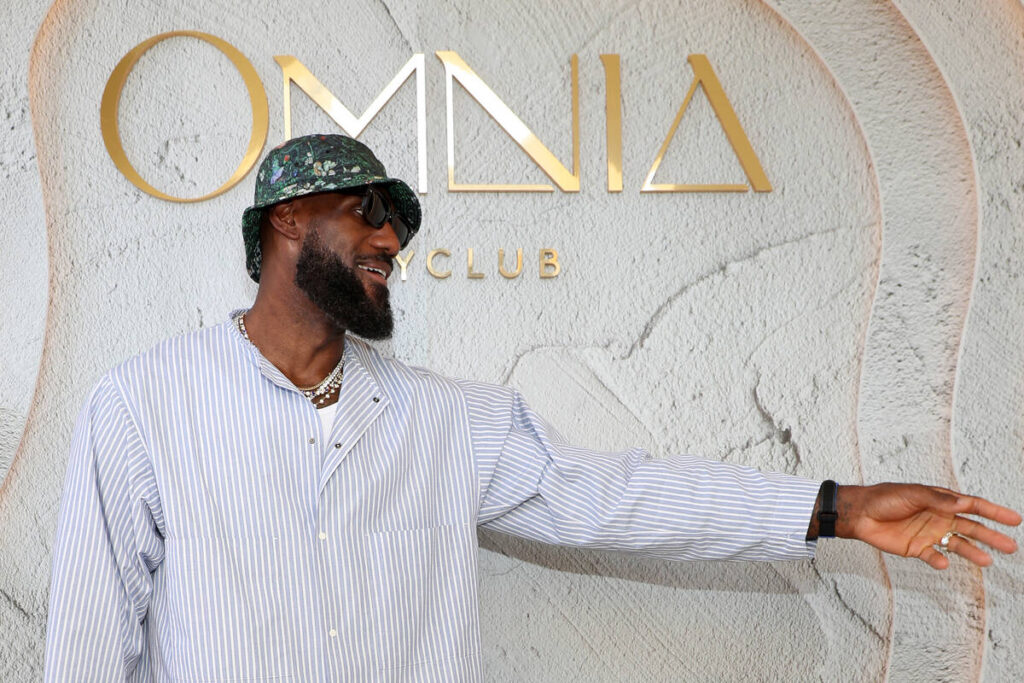 LAS VEGAS, NEVADA - MAY 16: Lebron James attends Omnia Dayclub Grand Opening at Caesars Palace ...