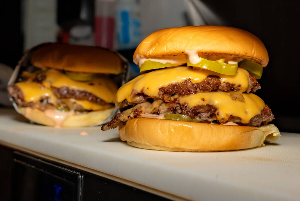 Burgers from NADC (Not a Damn Chance) Burger, which is opening a location in downtown Las Vegas ...