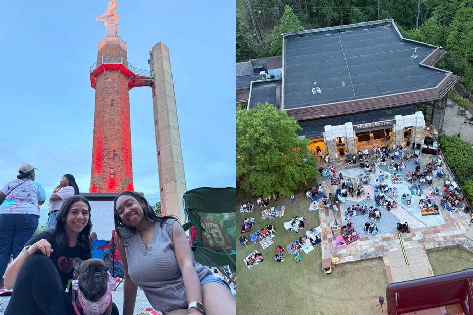 Watch "Space Jam" at Vulcan on June 13—get tickets now 2 dual vertical photos outdoor movie