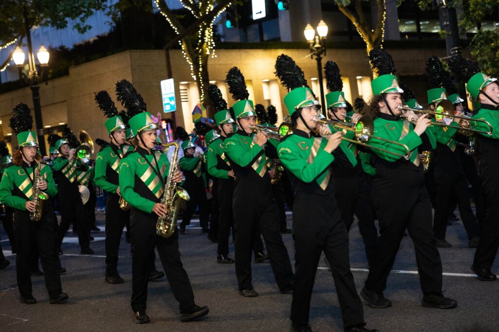 Watch two parades in one night as the Rose Festival combines the Grand Floral and Starlight parades on Saturday, June 6. Oregonian file photo.