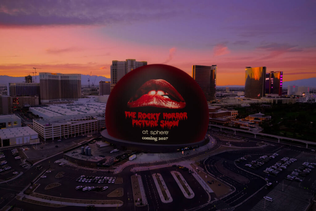A promotional image of "The Rocky Horror Picture Show" announces the film's 2027 ...