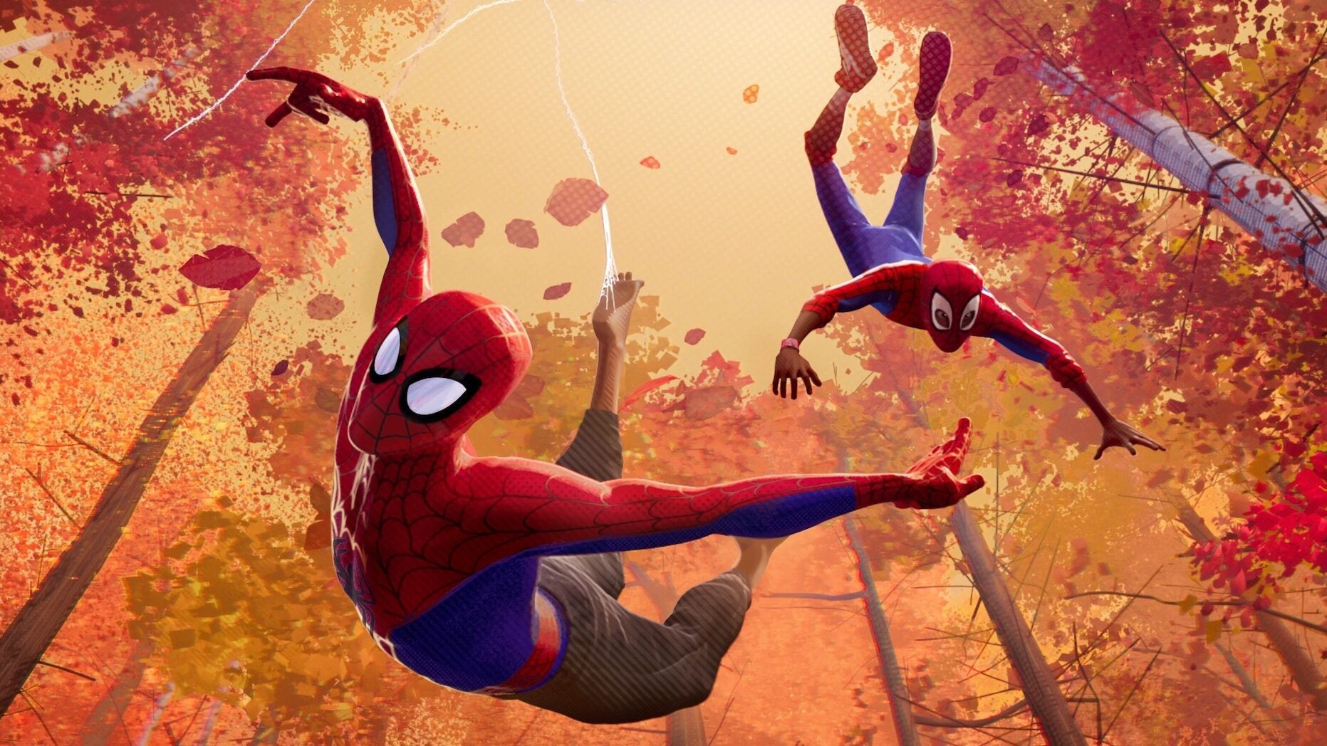 Best movies on Netflix: Peter Parker (Jake Johnson) and Miles Morales (Shameik Moore) in 