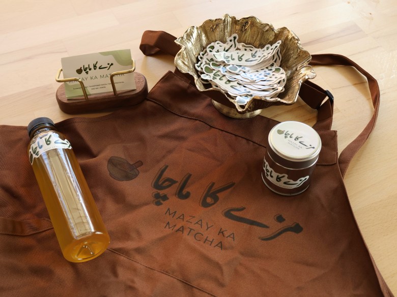 Mazay ka Matcha syrup and matcha powder. Photo by Daneen Khan.