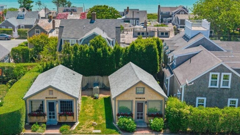 Twin cottages on Nantucket are being sold together for $2.5m