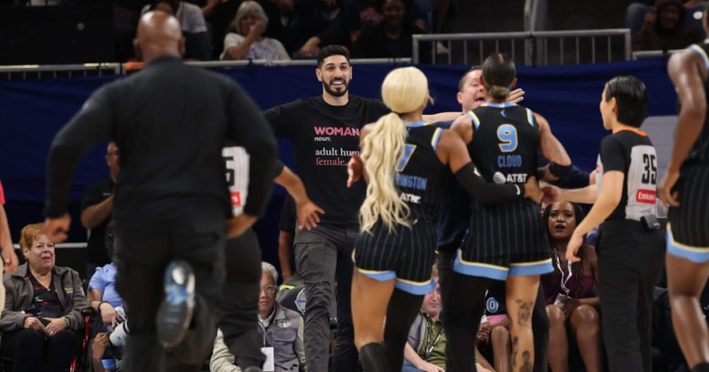 Former Utah Jazz player Enes Kanter Freedom ejected from WNBA game after confrontation