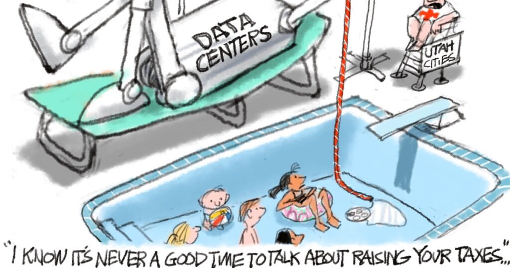 Bagley Cartoon: Pool Shark - The Salt Lake Tribune