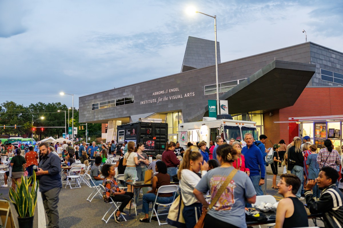 FREE music, vendors + family fun at the 2026 UAB Center for the Arts Block Party 2 UAB Center for the Arts Arts Block Party gathered outside Arbroms Engel Institute for the Visual Arts