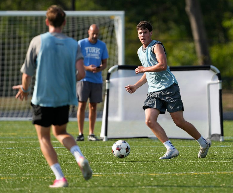 New field, plenty of players and other things learned at York boys soccer practice