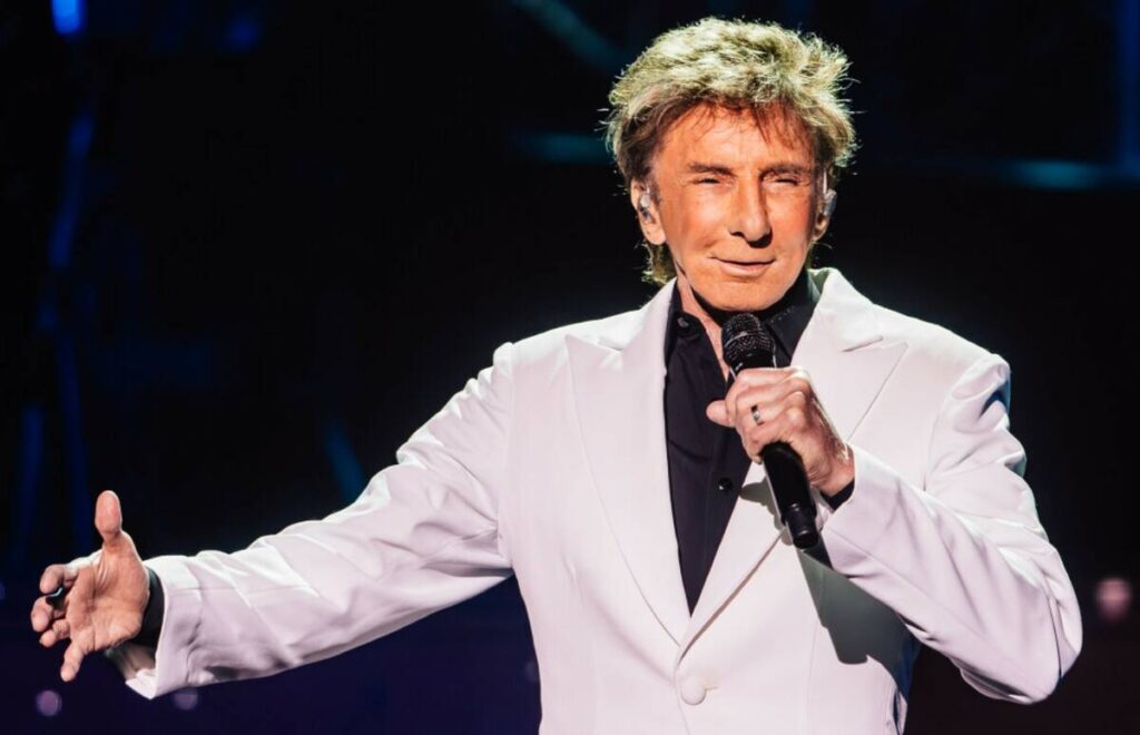 Barry Manilow performs at the Westgate Thursday, July 9, 2026, in Las Vegas. (Madeline Carter/L ...
