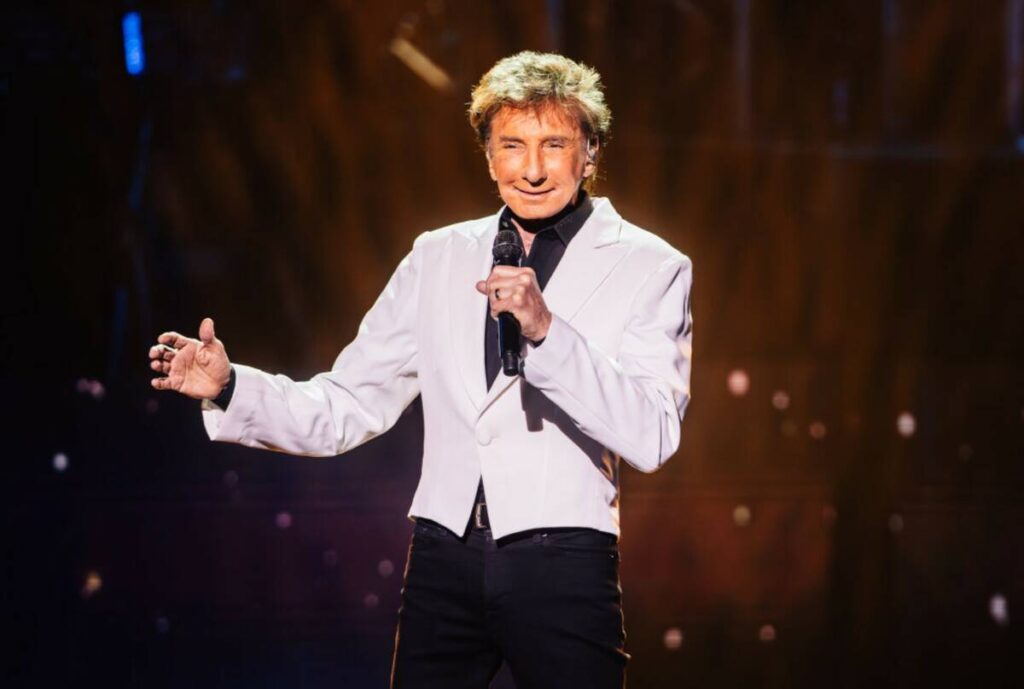 Barry Manilow performs at the Westgate Thursday, July 9, 2026, in Las Vegas. (Madeline Carter/L ...
