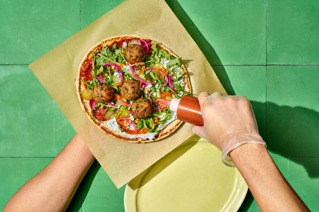 A Mediterranean pita wrap from Cava, the national fast-casual bowl chain. (Cava)