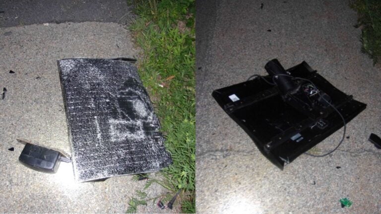 Flock camera was apparently intentionally run over in Mass. town