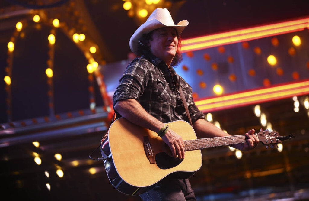 David Lee Murphy, of Nashville, Tenn., performs as part of the "Downtown Hoedown" eve ...