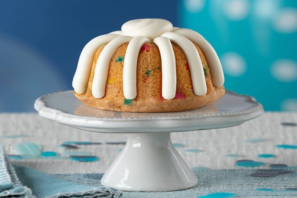 Nothing Bundt Cake's confetti Bundtlet is seen in this provided photo. (Nothing Bundt Cake)