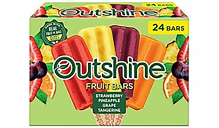 Outshine frozen fruit bars recalled due to glass