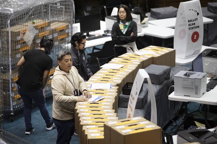 GEORGE F. LEE / AUG. 11
                                The primary election ballot recounts on the Senate floor were held Tuesday at the state Capitol.