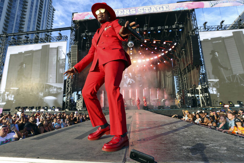 Ne-Yo performs during the Lovers & Friends music festival on Saturday, May 14, 2022, in Las ...