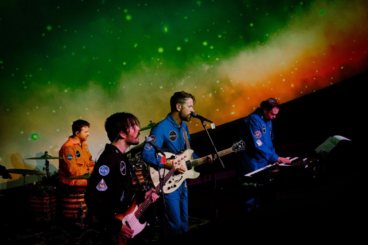 band performing on stage