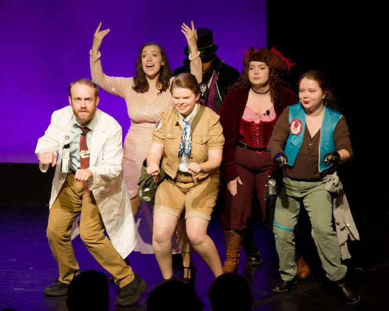 Single Rider songbook on stage