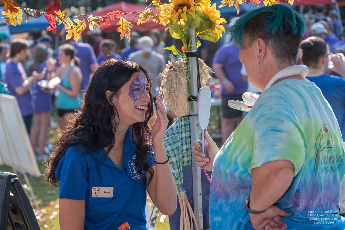Join Head Over Teal to support cancer research Sept. 19, 2026 1 a girl getting her face painted