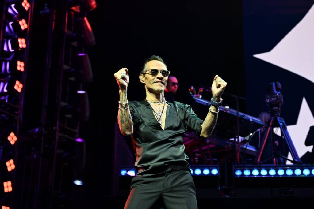 Marc Anthony is shown in the "Vegas My Way" debut at BleauLive Theater at Fontainebleau on Frid ...