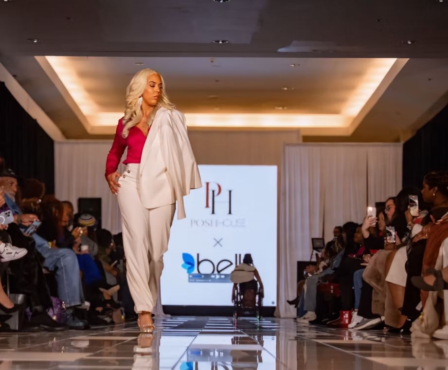 See local designers at this Birmingham fashion show—get tickets now for Sept. 27 3 woman model in white suit walks down runway