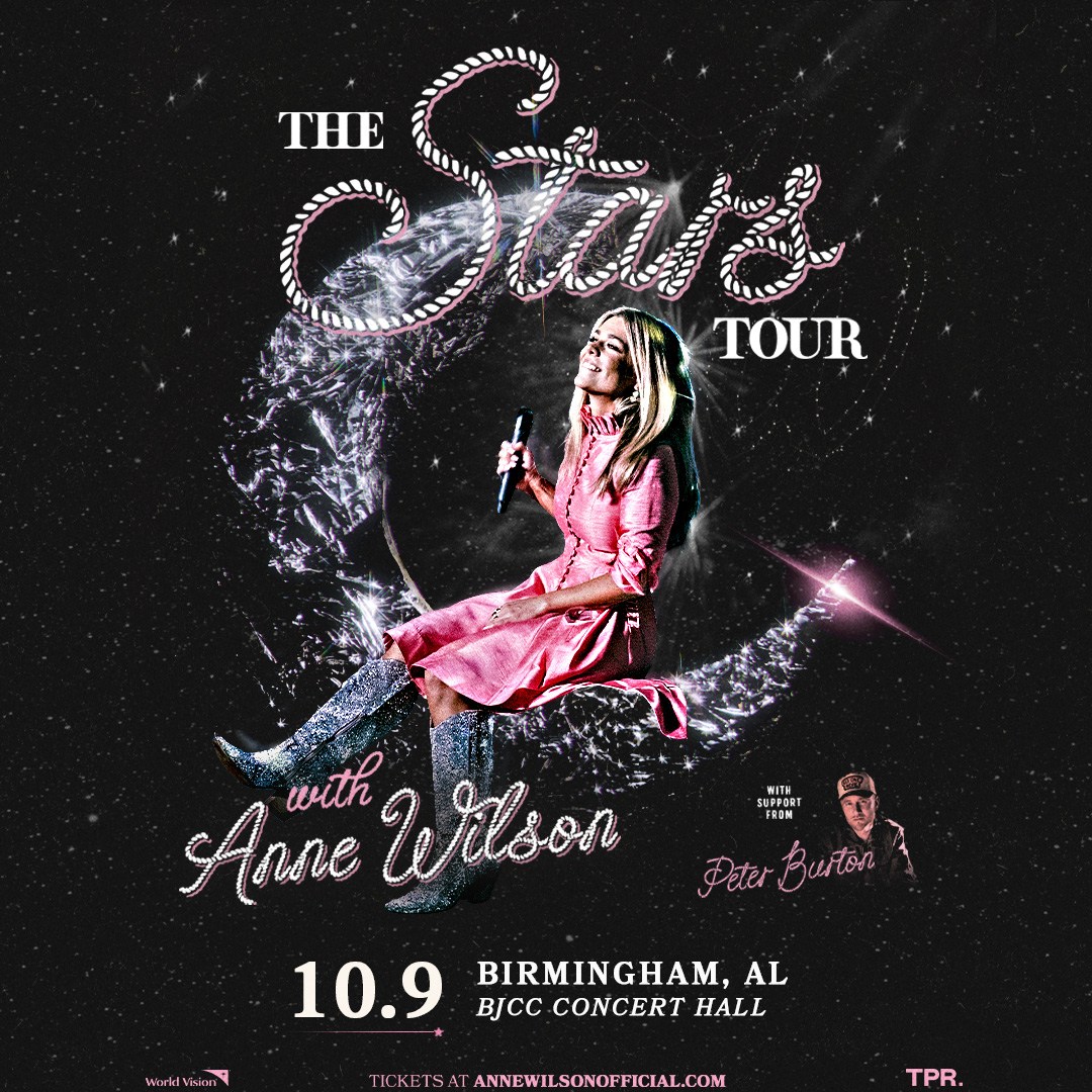 14 Southern artists + events coming to Birmingham soon—get tickets now 4 Anne Wilson performing on stage during her STARS Tour. (BJCC)