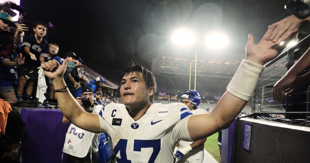 Bear Bachmeier helps BYU survive against TCU