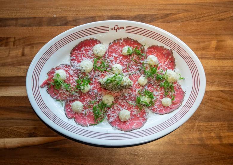 The Grove Bar + Kitchen carpaccio