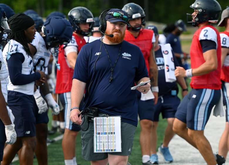 Former Portland, Cape Elizabeth coach settles into new role with UMaine football