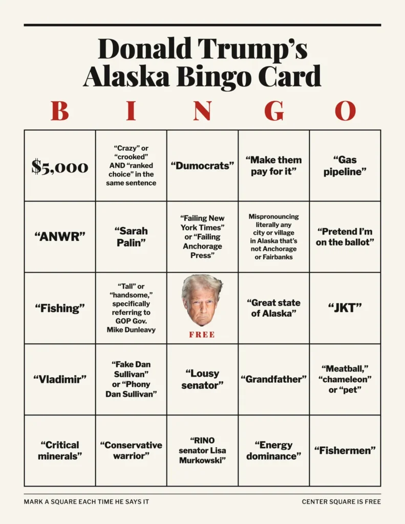 A U.S. president meets a venerable Alaska tradition: Bingo