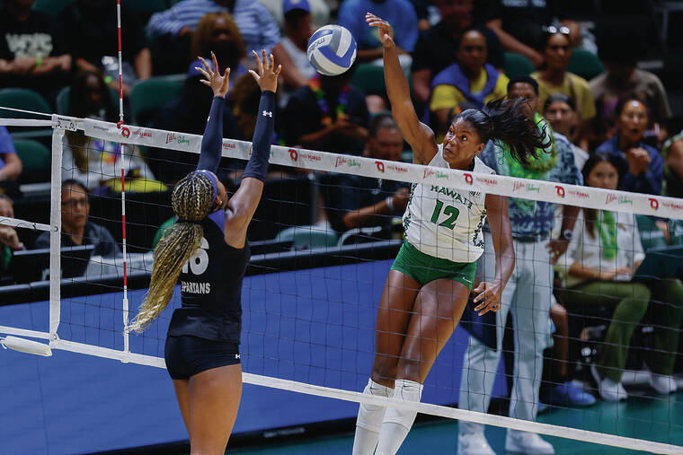 Hawaii middle blocker Miliana Sylvester is riding the hottest streak of her career
