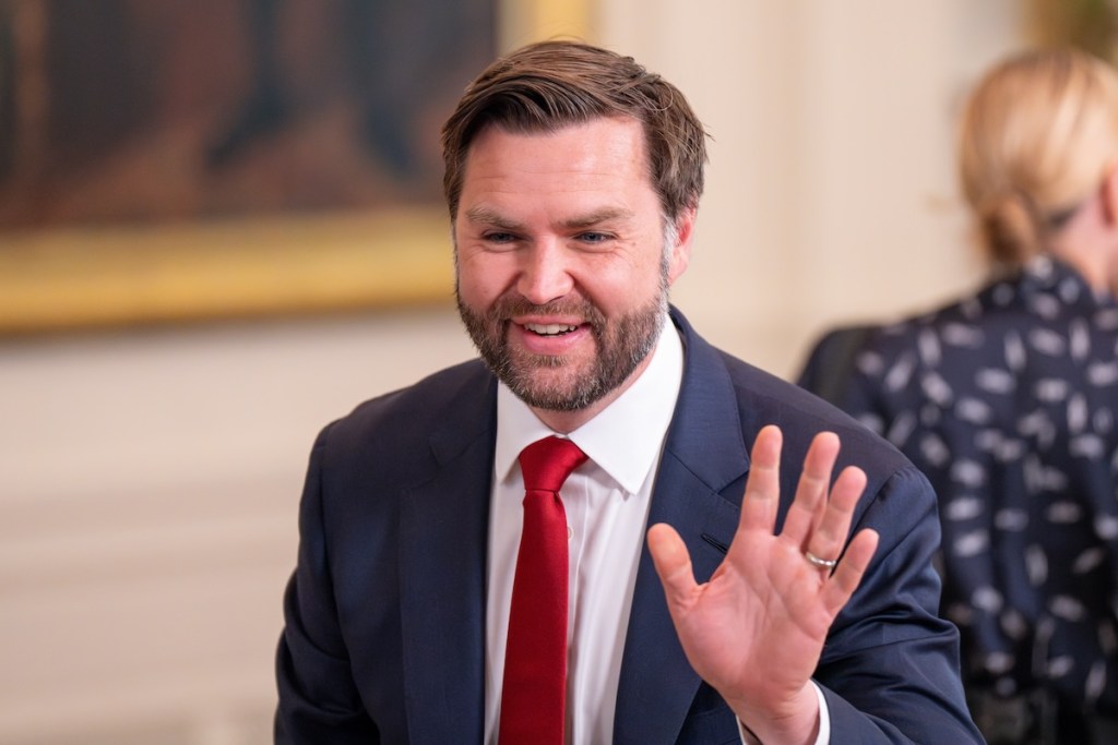 Washington,DC, United States, May 8 2025, Vice President JD vance attends an event in the East room at the White House