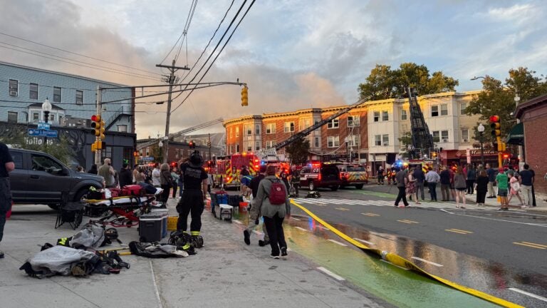 Over 40 people displaced after fire at Somerville apartment building